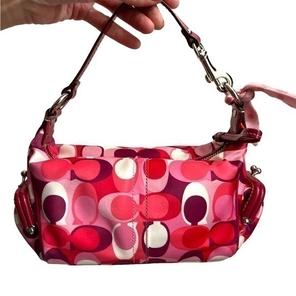 Coach | Bags | Coach 4258 Limited Edition Pink Red Scarf Print Bag